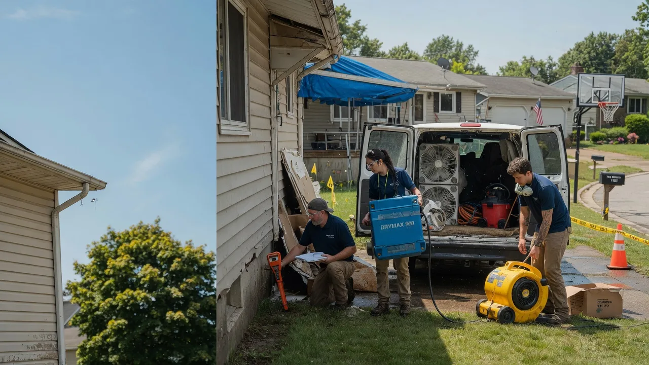 Ceiling Leak Cleanup in New Germany, MN near me